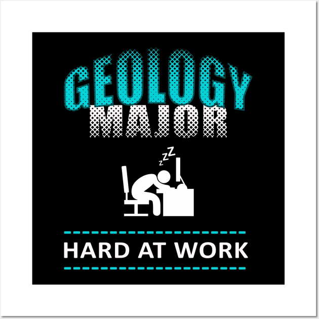 Funny College T-shirt College Majors Wall Art by Capital Blue